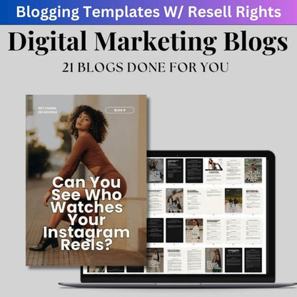 21 Digital Marketing Blogs: Ready-to-Use PLR Blogger Templates