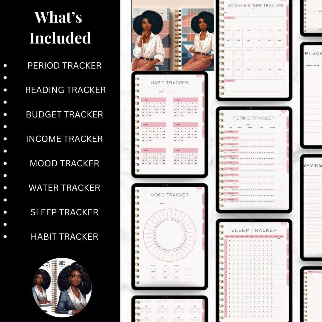 That Girl Planner: Digital & Printable Planner | Variety Of Planners & Trackers (With Resell Rights)