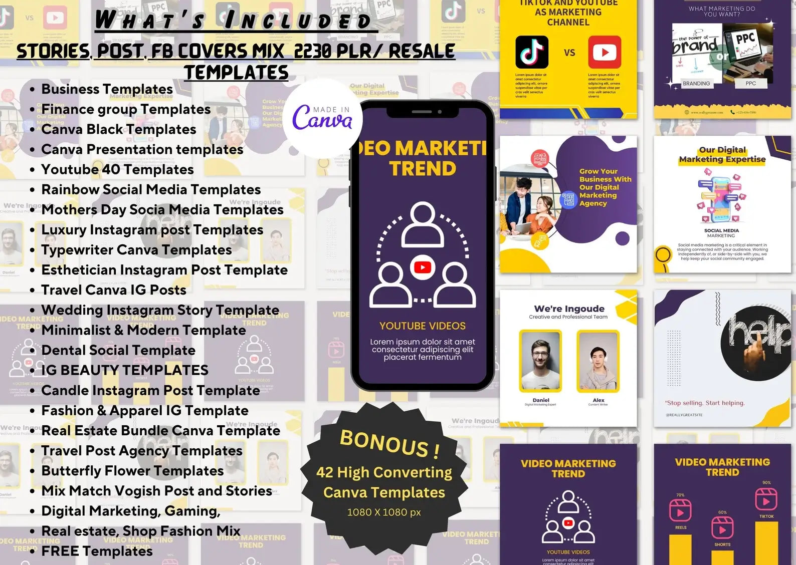 2250+ PLR Social Media Templates | Boost Engagement & Grow Your Brand for 5 Years