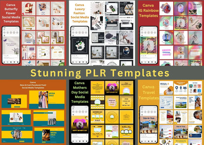 2250+ PLR Social Media Templates | Boost Engagement & Grow Your Brand for 5 Years