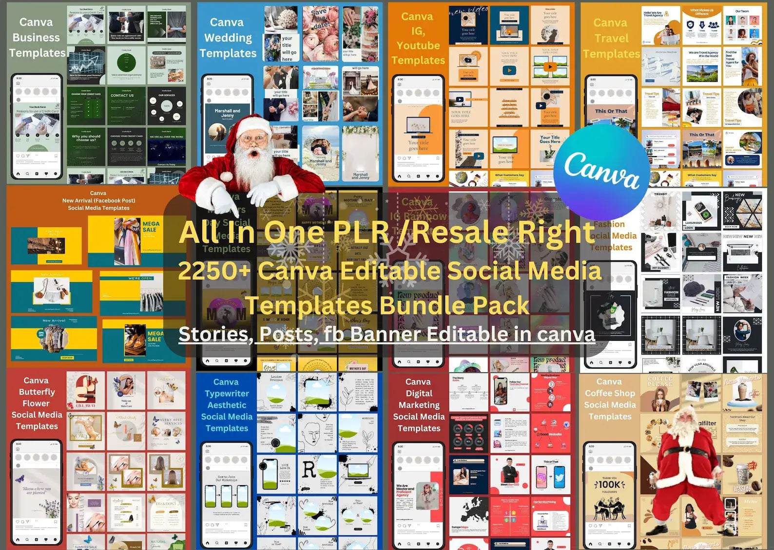 2250+ PLR Social Media Templates | Boost Engagement & Grow Your Brand for 5 Years